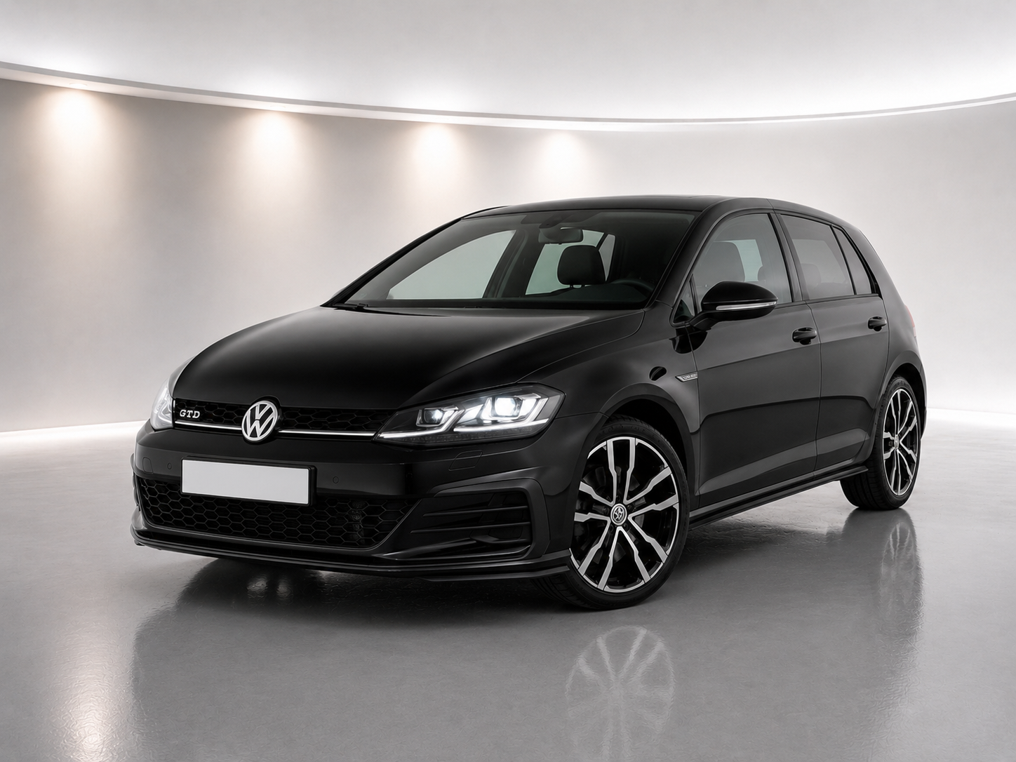 Black Volkswagen Golf 7 2015 comfort hatchback