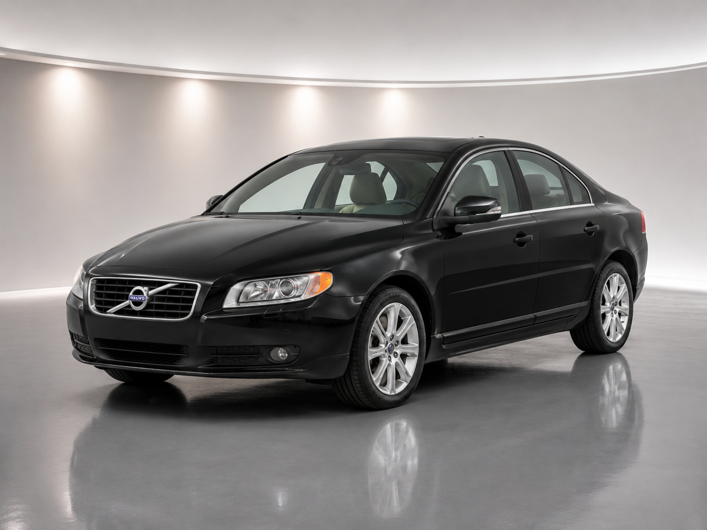 Black Volvo S80 2.4D 2005 economy sedan